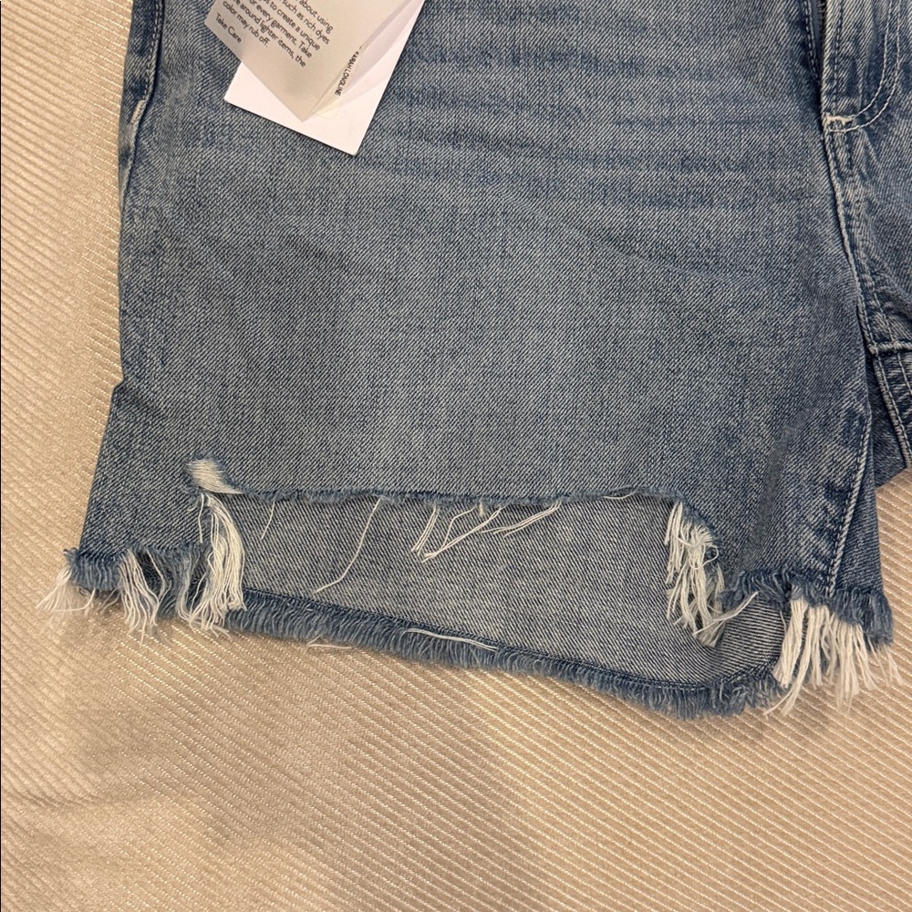 NWT PAIGE Women’s Jean Distressed Shorts-Size 28 - Picture 3 of 5